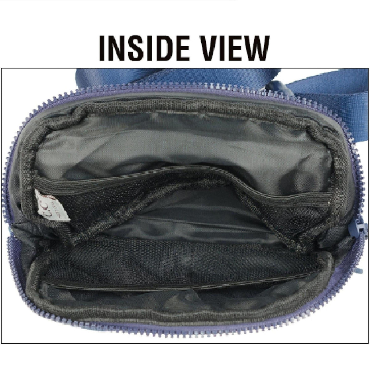 CC Denim Diamond Quilted Fanny Pack by Truly Contagious - Truly Contagious