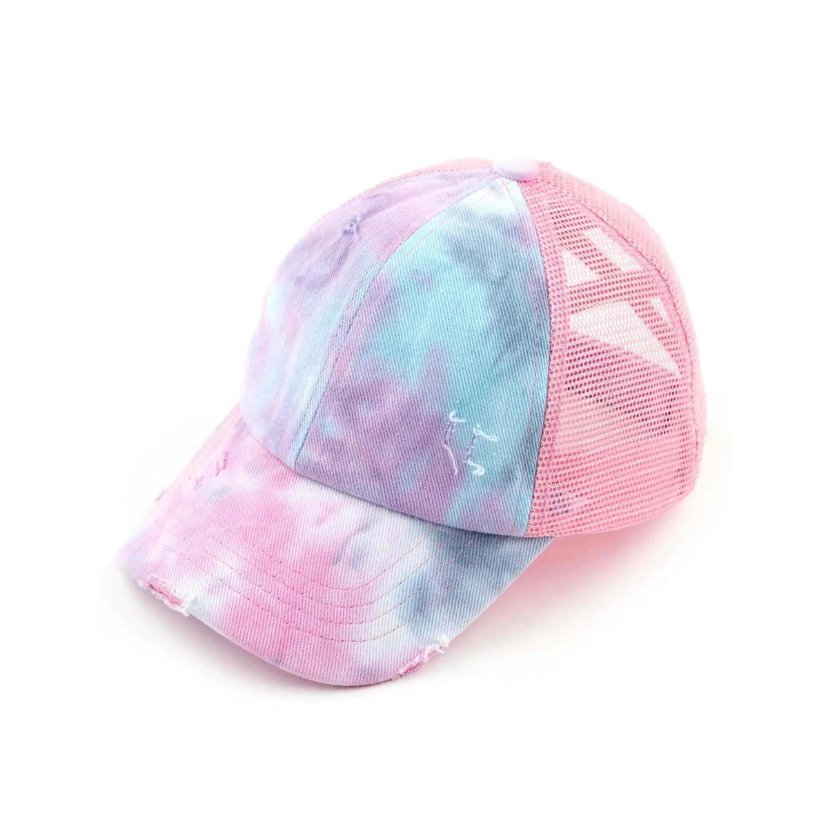 CC Diamond Dyed Mesh Criss - Cross Pony Cap - Truly Contagious