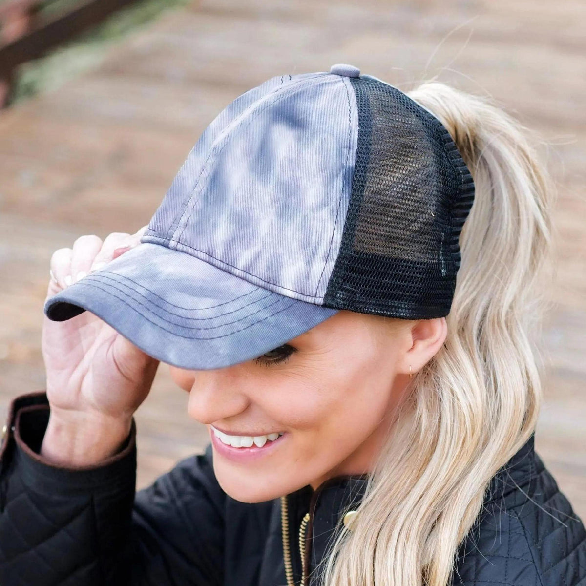 CC Diamond Dyed Mesh Criss - Cross Pony Cap - Truly Contagious