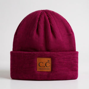 CC® Everyday Beanie – Unisex Ribbed Knit Winter Hat – Soft Acrylic – Multiple Colors - Truly Contagious