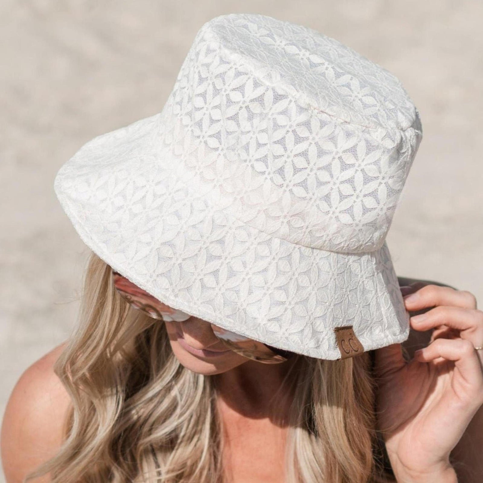 CC Eyelet Knit Bucket Hat - Truly Contagious