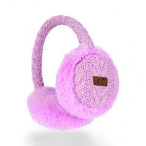 C.C Faux Earmuffs with Rhinestone Band – Stylish Winter Ear Warmers - Truly Contagious