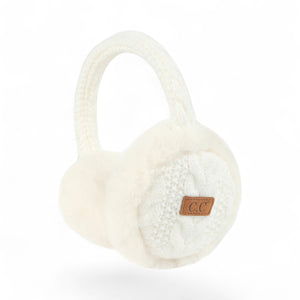 C.C Faux Earmuffs with Rhinestone Band – Stylish Winter Ear Warmers - Truly Contagious