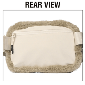 CC Faux Fur Cross - Body Belt Bag | Fanny Pack | Sling Bag - Truly Contagious