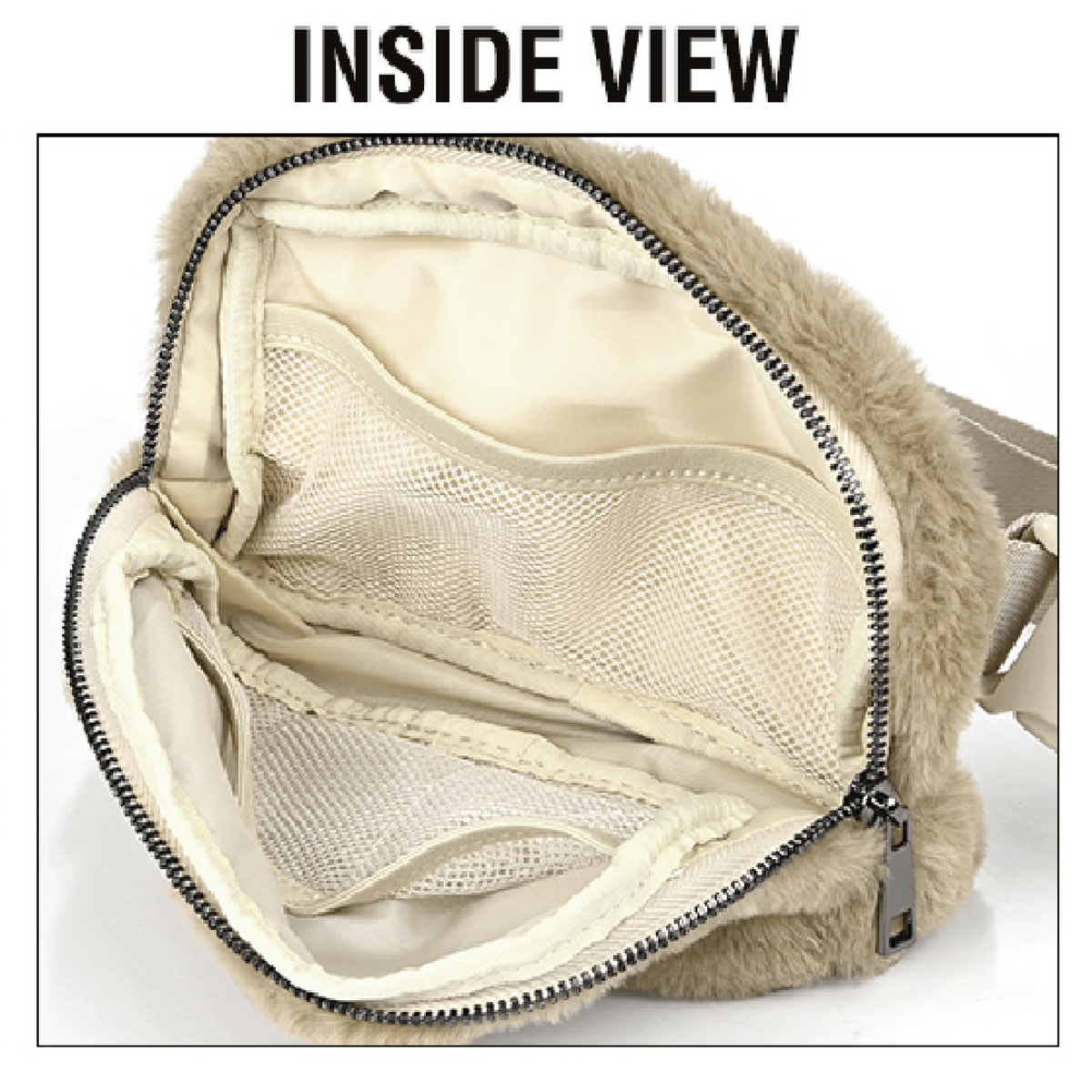 CC Faux Fur Cross - Body Belt Bag | Fanny Pack | Sling Bag - Truly Contagious