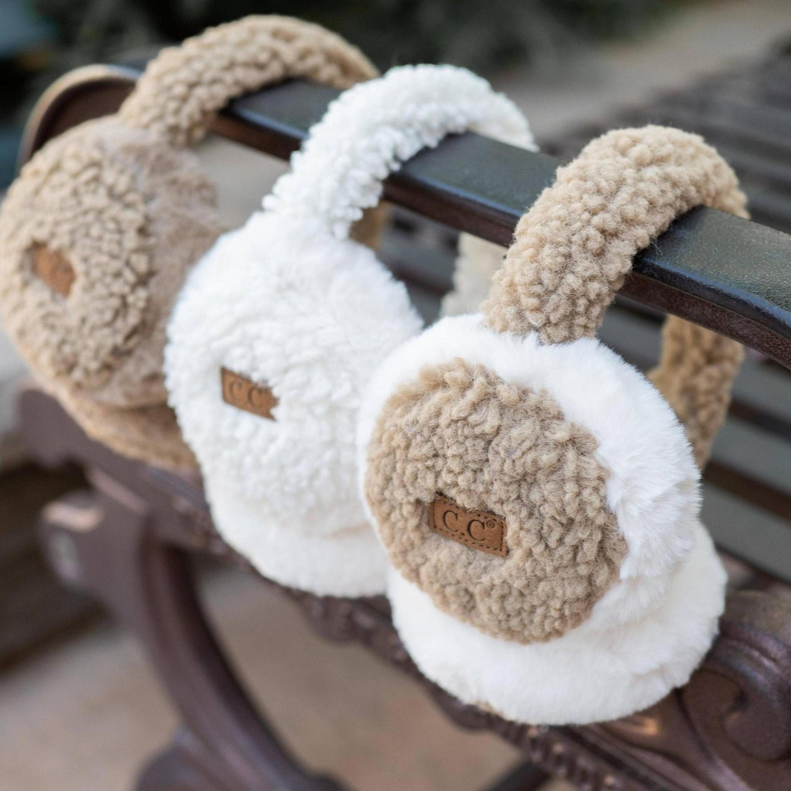 CC Faux Fur Sherpa Earmuffs - Truly Contagious
