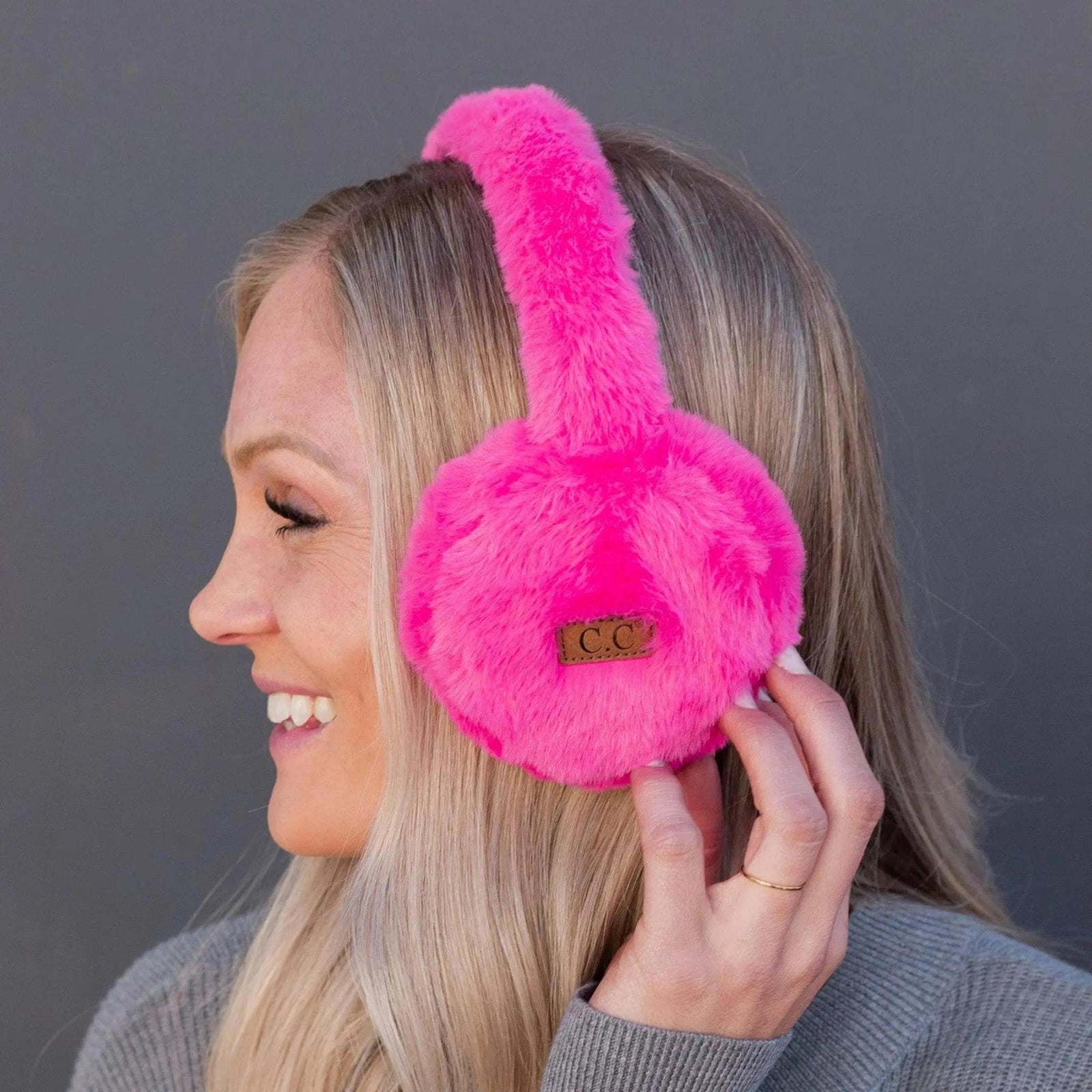 CC Faux Plush Earmuffs - Truly Contagious
