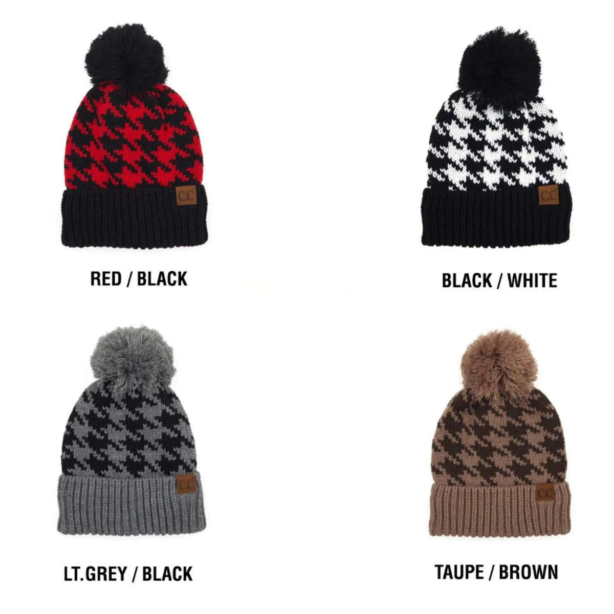 CC Houndstooth Beanie - Truly Contagious