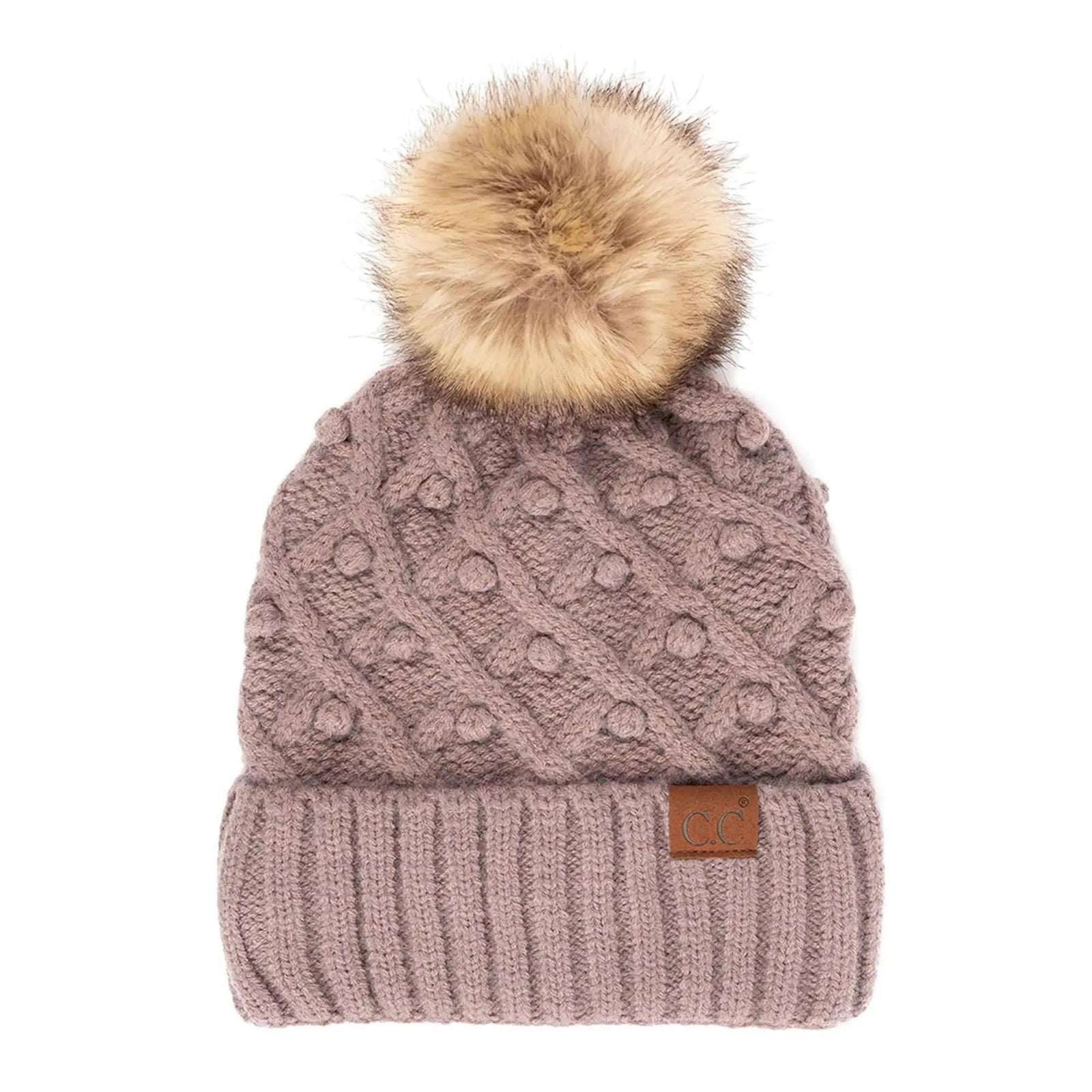 CC Kids and Adult Crafted Pom Detail Beanies Hats - Truly Contagious