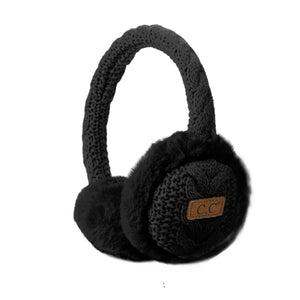 C.C Kids Cable Knit Earmuffs – Cozy Comfort for Winter Adventures - Truly Contagious
