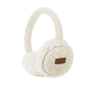C.C Kids Cable Knit Earmuffs – Cozy Comfort for Winter Adventures - Truly Contagious
