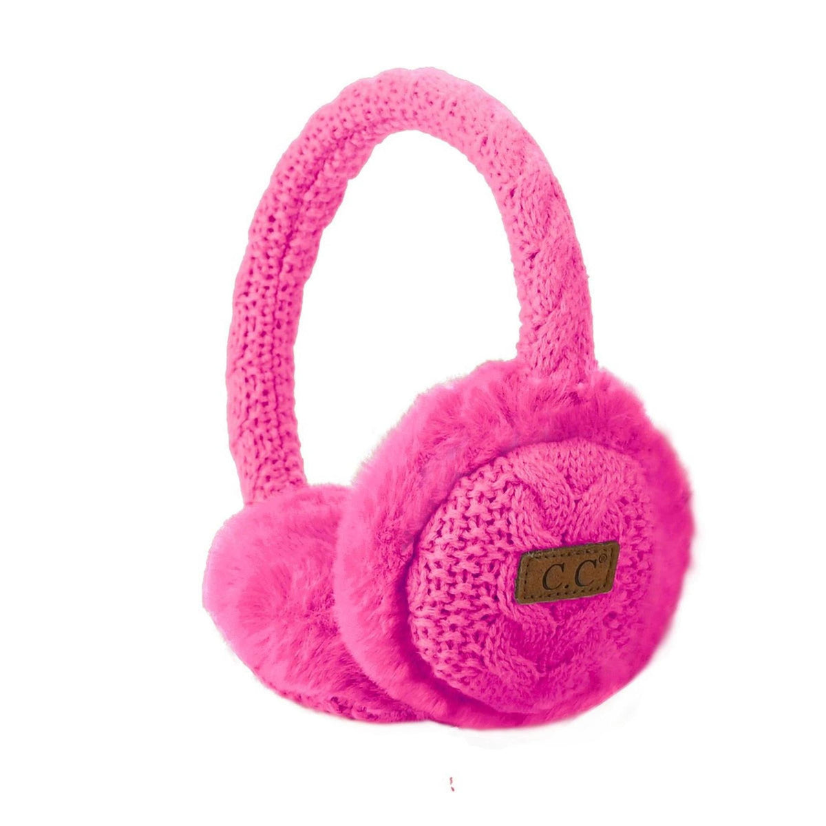 C.C Kids Cable Knit Earmuffs - Cozy Comfort for Winter Adventures - Truly Contagious