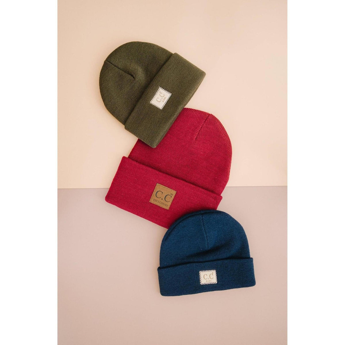 CC Kids Classic Unisex Ribbed Beanies Hats - Truly Contagious