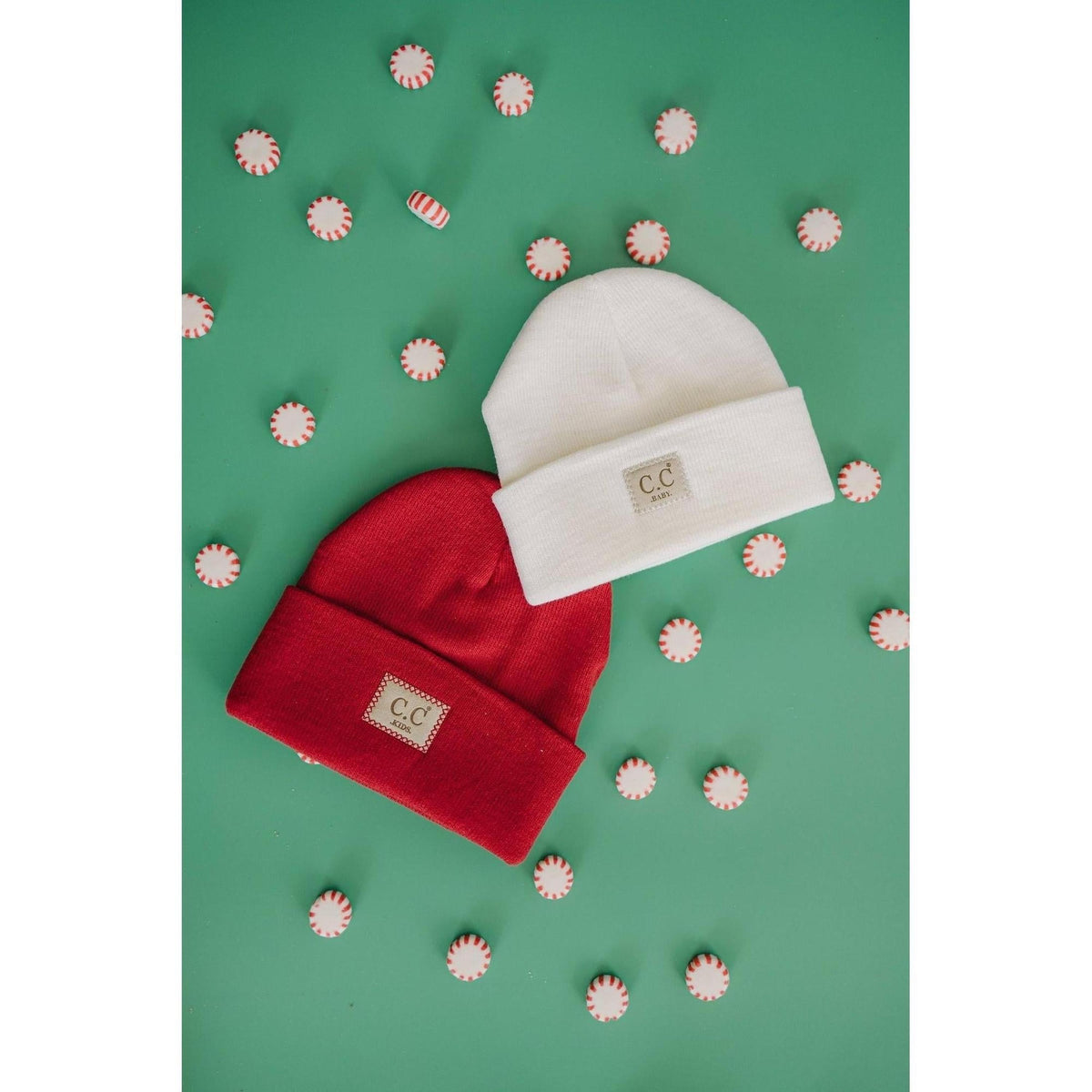 CC Kids Classic Unisex Ribbed Beanies Hats - Truly Contagious