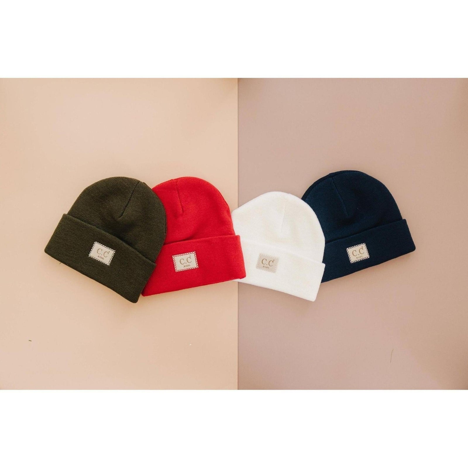 CC Kids Classic Unisex Ribbed Beanies Hats - Truly Contagious