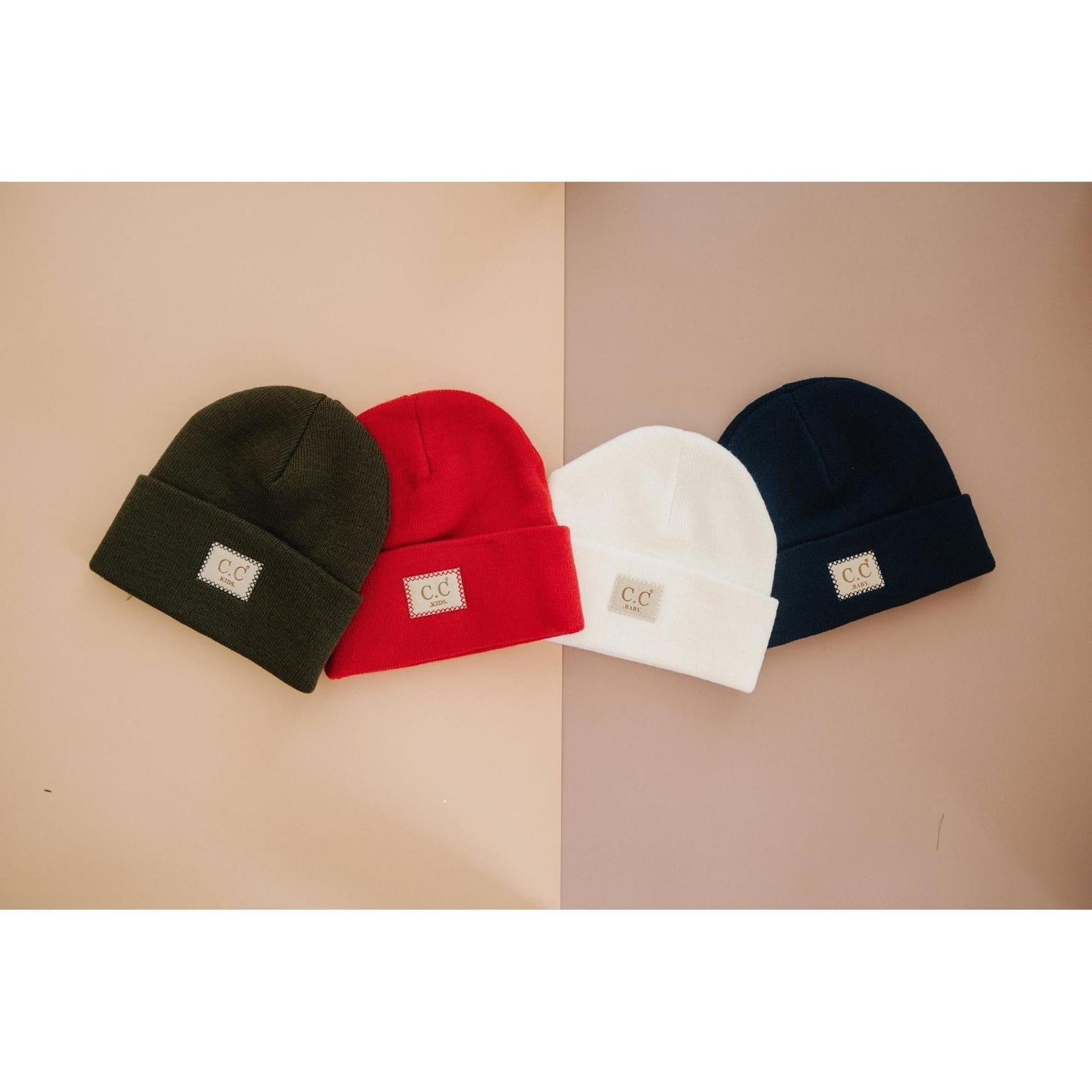 CC Kids Classic Unisex Ribbed Beanies Hats - Truly Contagious