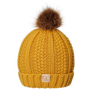 CC Kids Trending Pom Lined Beanies Hats - Truly Contagious