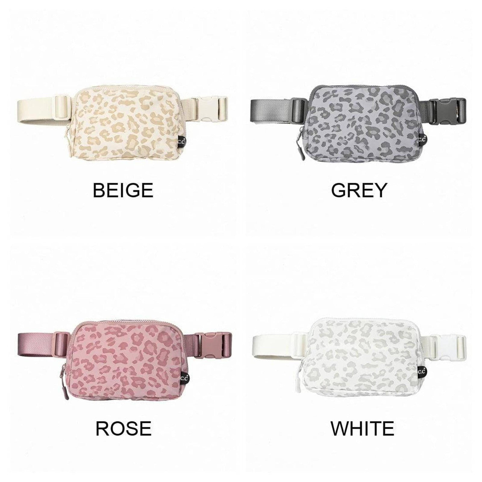 CC Leopard Pattern Belt Bag Fanny Pack - Truly Contagious