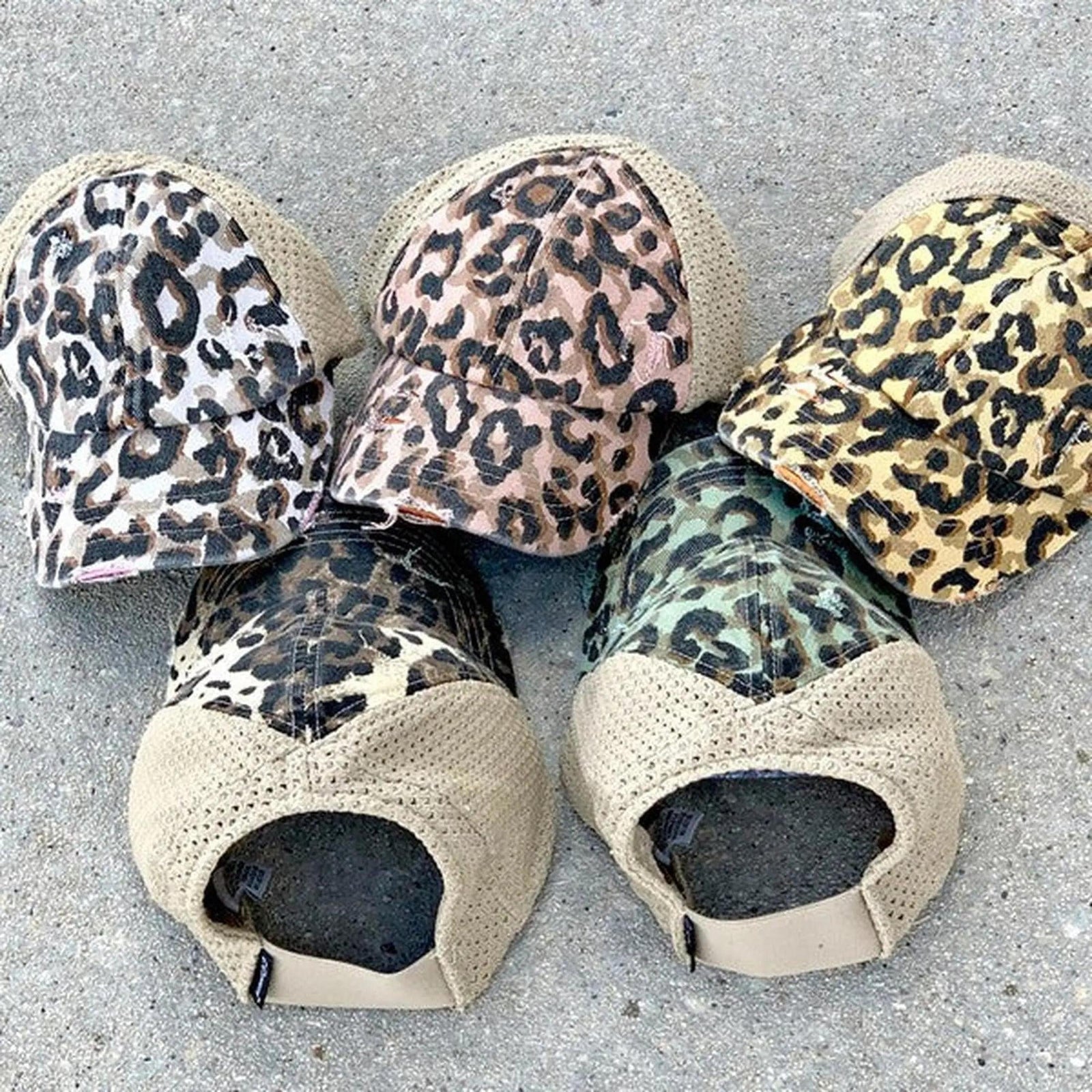 CC Leopard Women Hats Extremely Comfy Fit Ponytail Cap - Truly Contagious