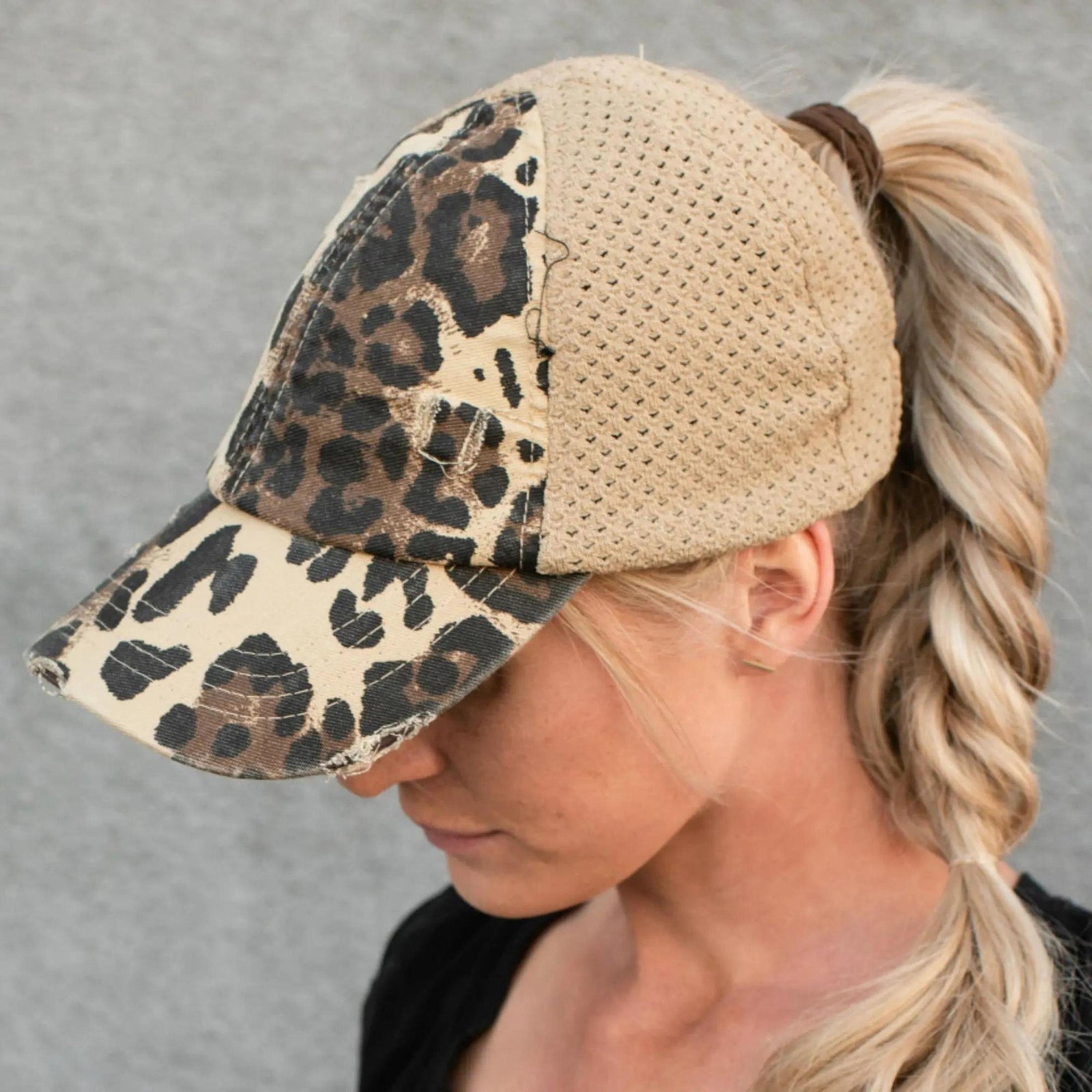 CC Leopard Women Hats Extremely Comfy Fit Ponytail Cap - Truly Contagious