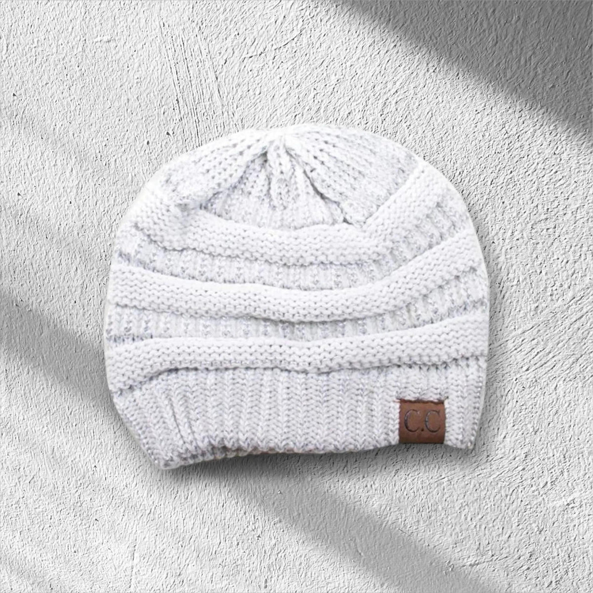C.C® Metallic Cable - Knit Beanie - Unisex Shimmer Winter Hat, Soft Acrylic, One Size - Truly Contagious