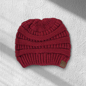 C.C® Metallic Cable - Knit Beanie – Unisex Shimmer Winter Hat, Soft Acrylic, One Size - Truly Contagious