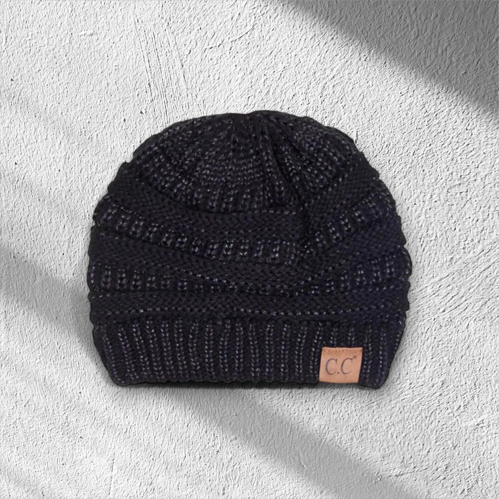 C.C® Metallic Cable - Knit Beanie - Unisex Shimmer Winter Hat, Soft Acrylic, One Size - Truly Contagious