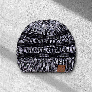 C.C® Metallic Cable - Knit Beanie – Unisex Shimmer Winter Hat, Soft Acrylic, One Size - Truly Contagious