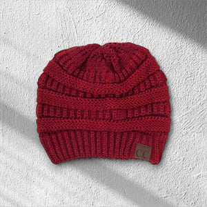 C.C® Metallic Cable - Knit Beanie – Unisex Shimmer Winter Hat, Soft Acrylic, One Size - Truly Contagious