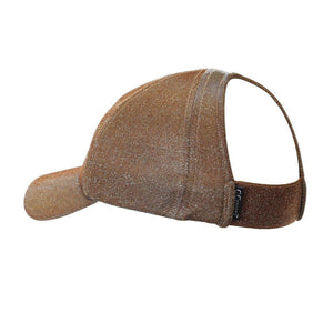 CC Metallic Women Hats Extremely Comfy Fit Ponytail Cap - Truly Contagious