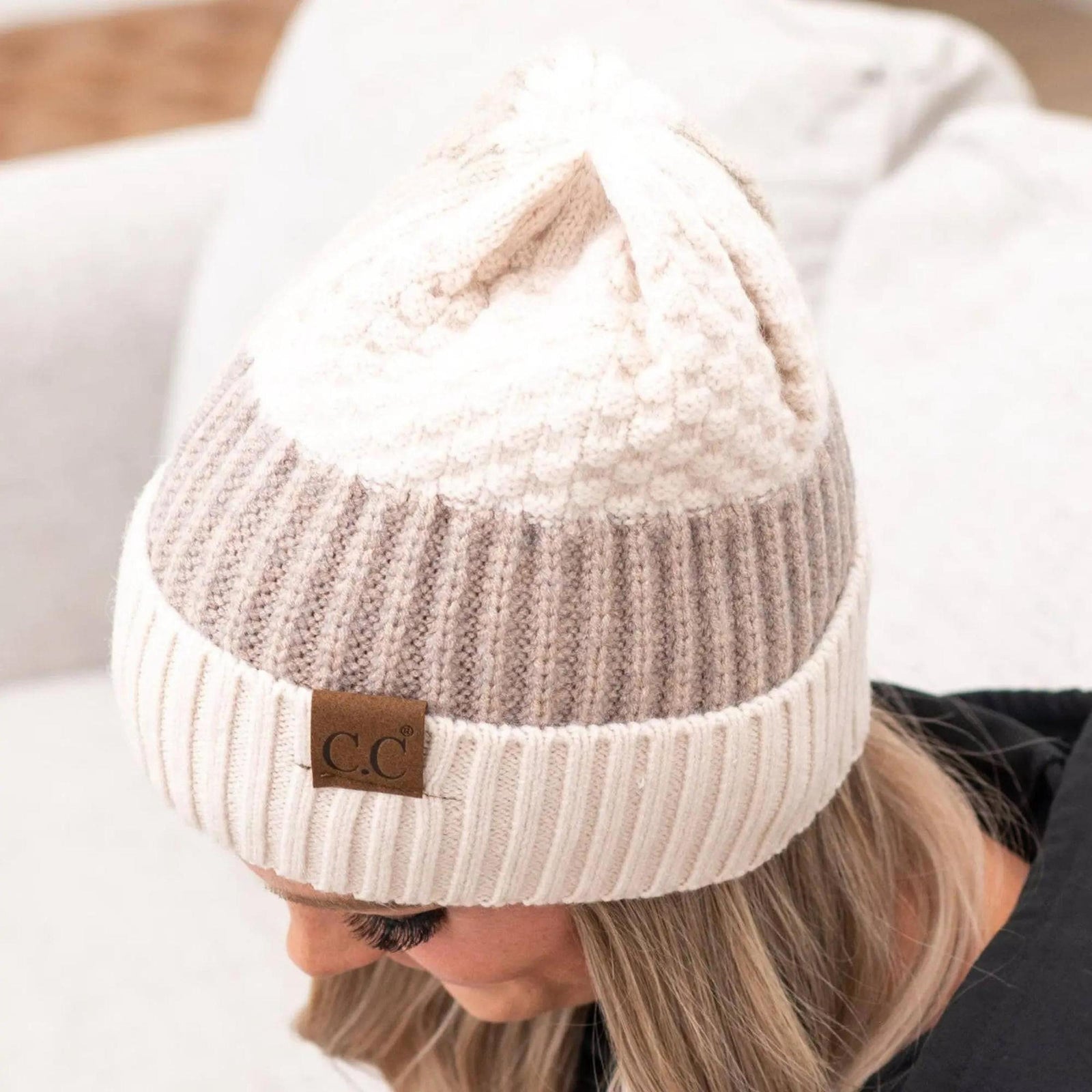 CC Multi - Color Blocking Beanie - Truly Contagious