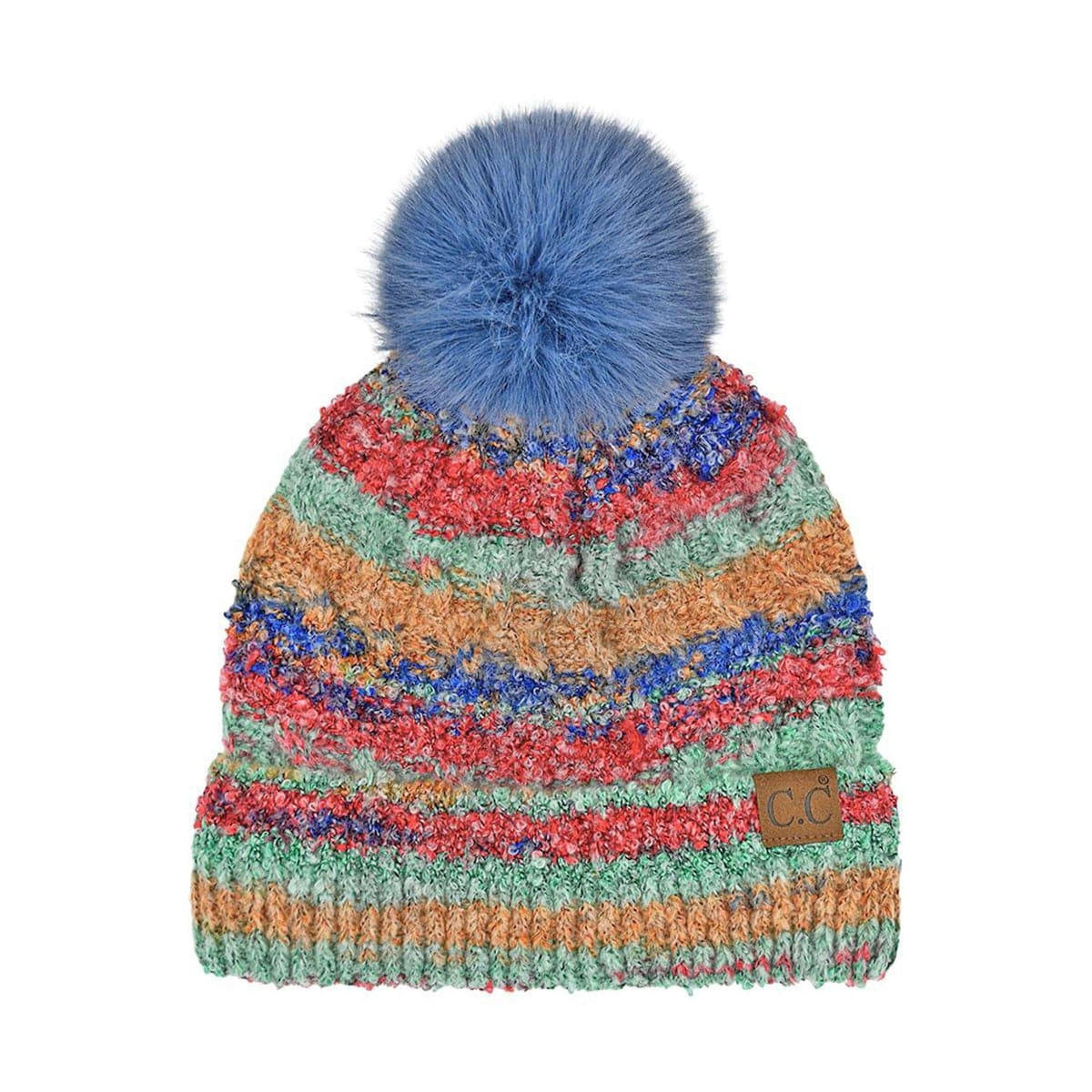 CC Multi Color Space Dye Pom Beanie - Truly Contagious