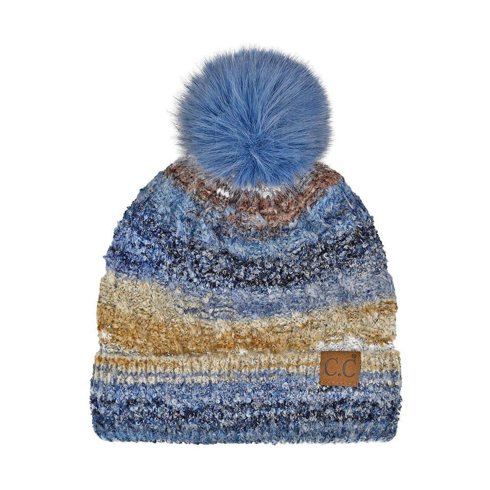 CC Multi Color Space Dye Pom Beanie - Truly Contagious