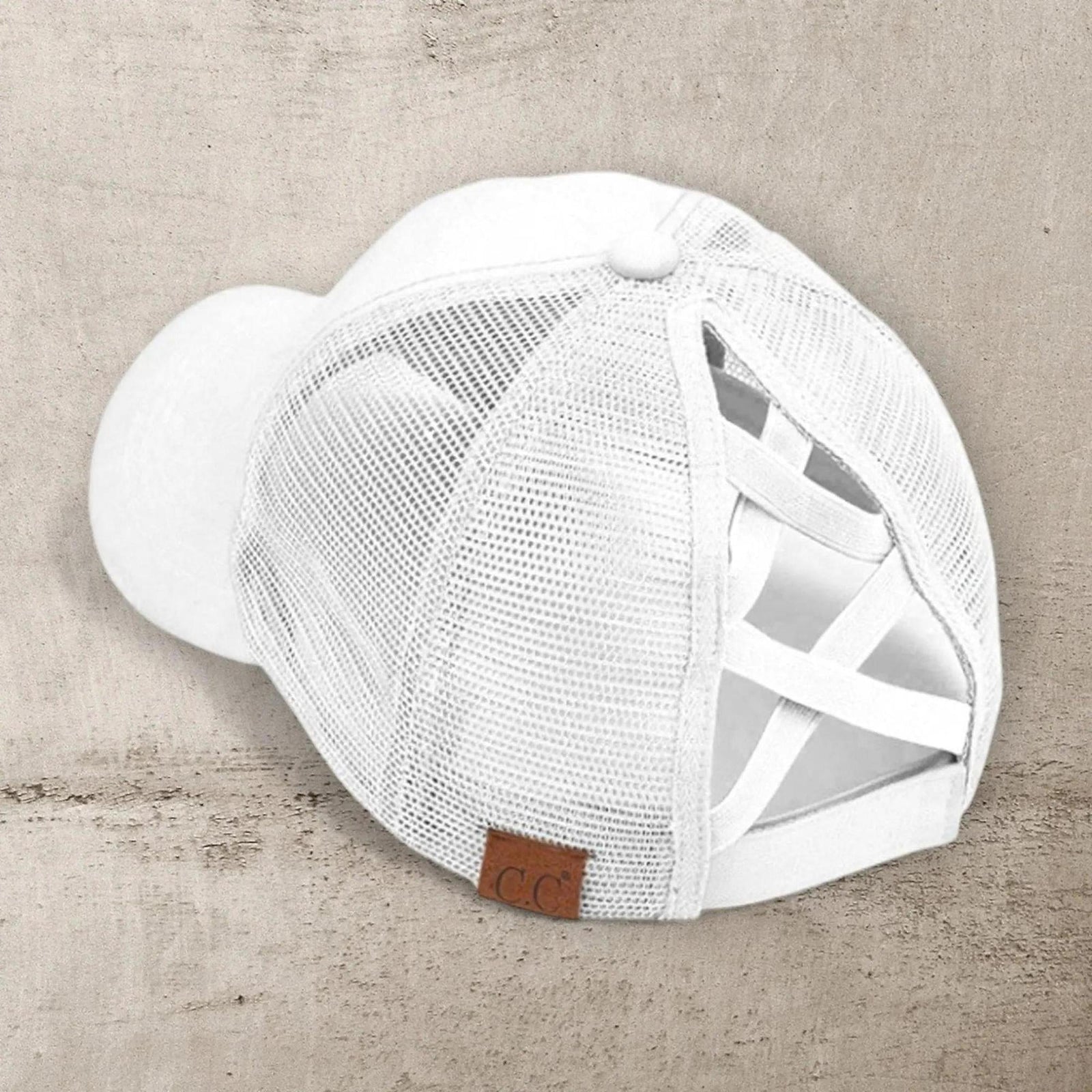 CC Multi - Level Criss Cross Women's Baseball Ponytail Cap Hat - Truly Contagious