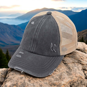 CC Multi - Level Criss Cross Women's Baseball Ponytail Cap Hat - Truly Contagious