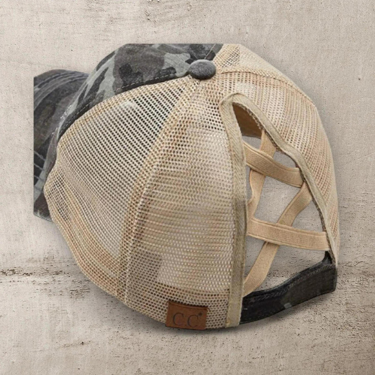 CC Multi - Level Criss Cross Women's Baseball Ponytail Cap Hat - Truly Contagious