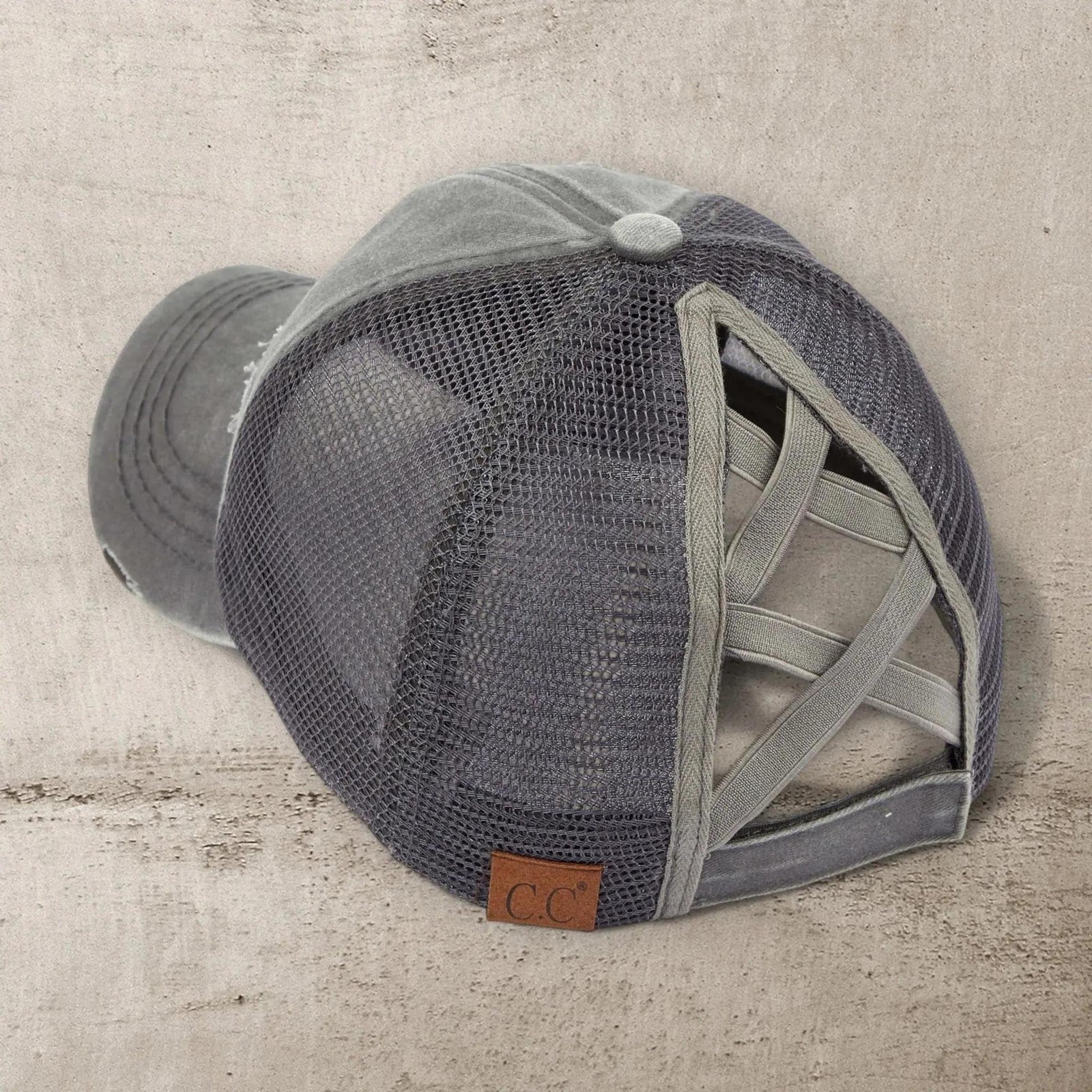 CC Multi - Level Criss Cross Women's Baseball Ponytail Cap Hat - Truly Contagious