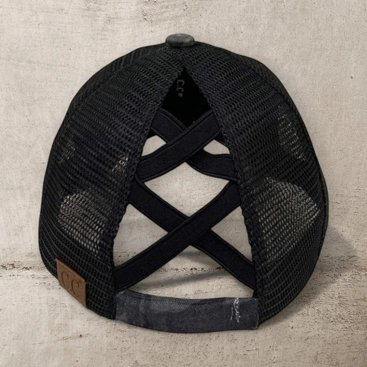 CC Multi - Level Criss Cross Women's Baseball Ponytail Cap Hat - Truly Contagious