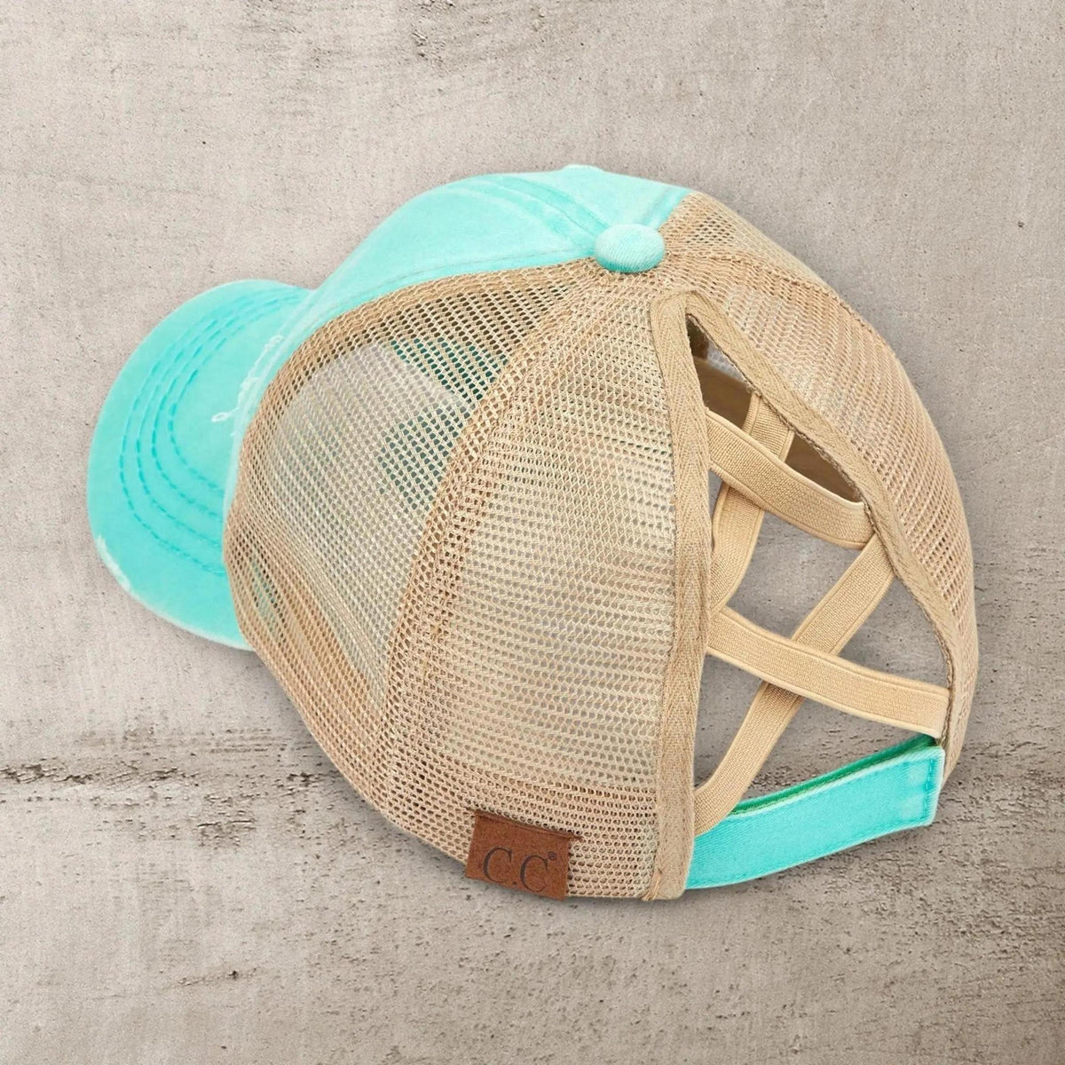 CC Multi - Level Criss Cross Women's Baseball Ponytail Cap Hat - Truly Contagious