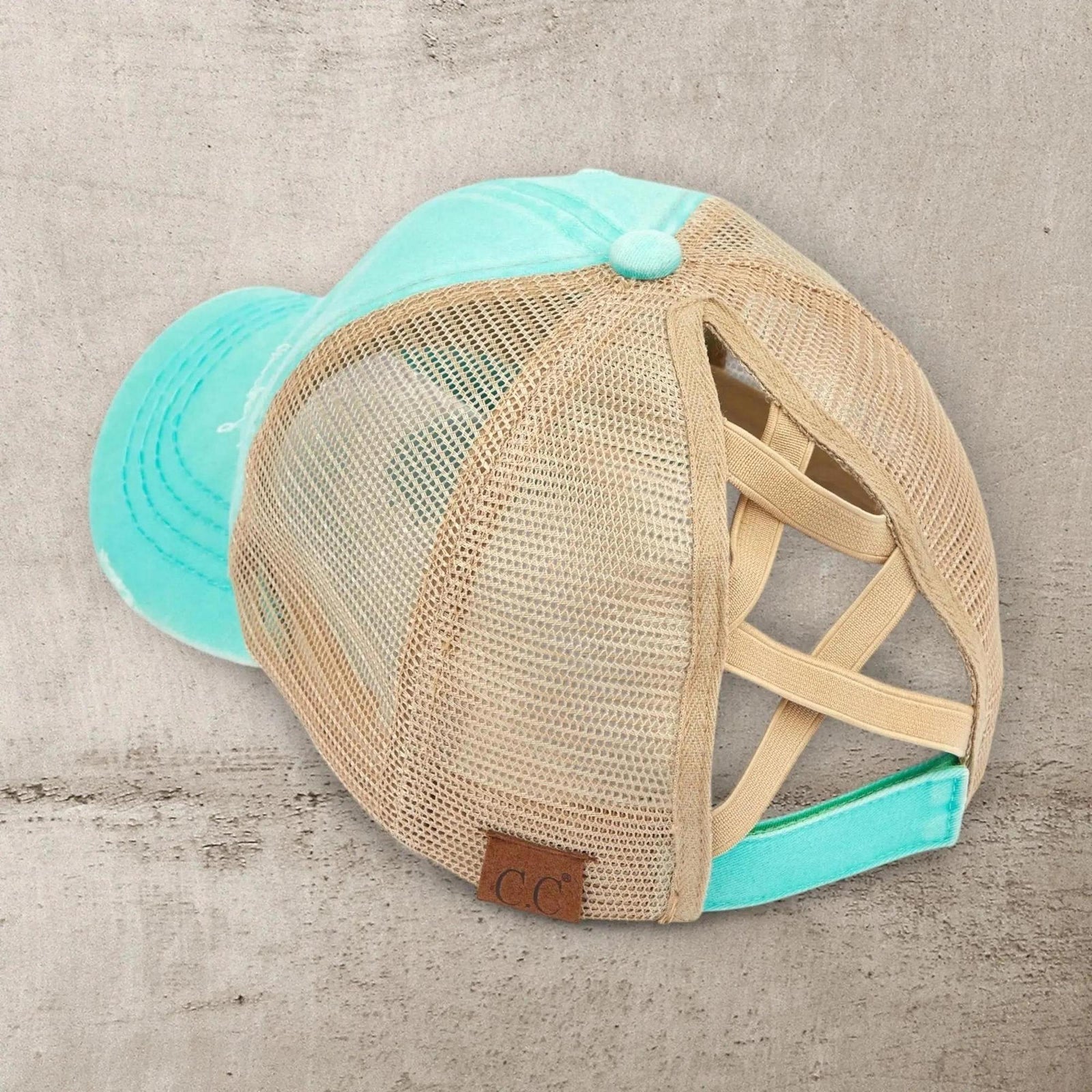 CC Multi - Level Criss Cross Women's Baseball Ponytail Cap Hat - Truly Contagious