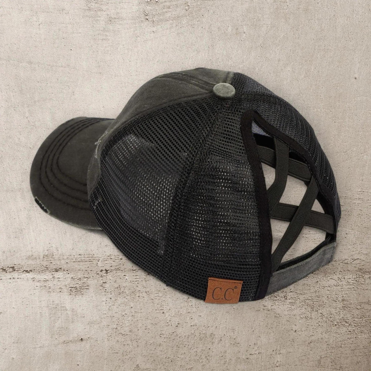 CC Multi - Level Criss Cross Women's Baseball Ponytail Cap Hat - Truly Contagious