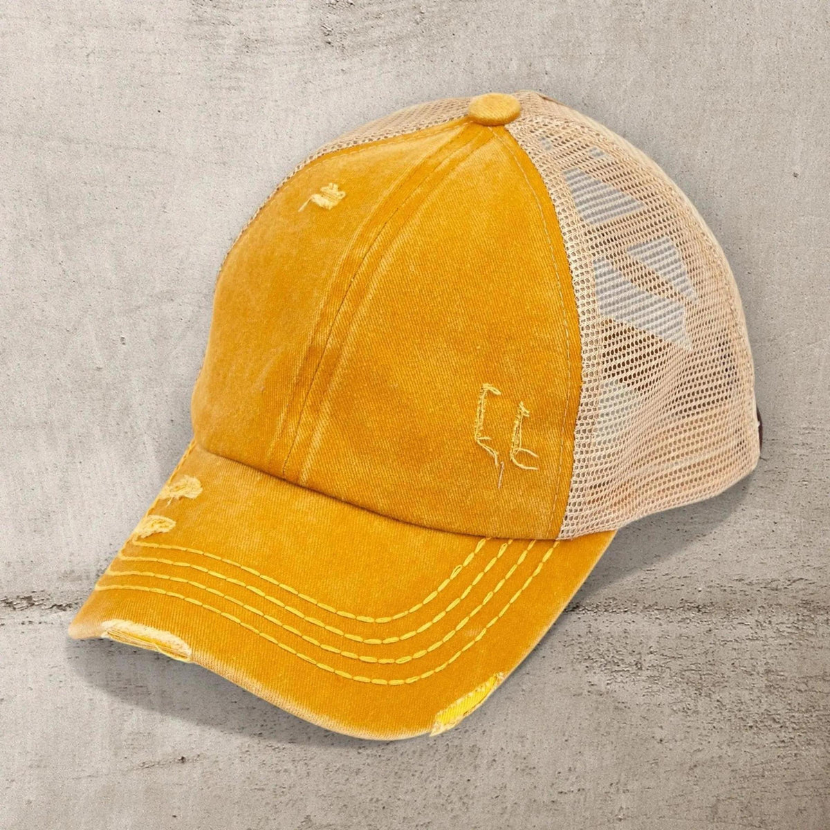 CC Multi - Level Criss Cross Women's Baseball Ponytail Cap Hat - Truly Contagious