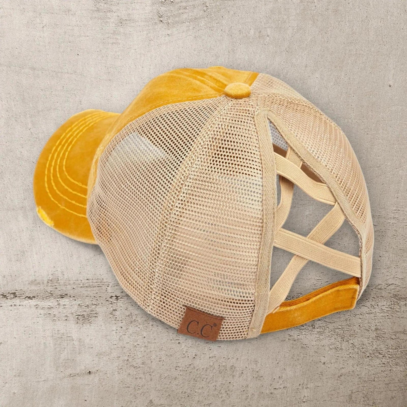 CC Multi - Level Criss Cross Women's Baseball Ponytail Cap Hat - Truly Contagious