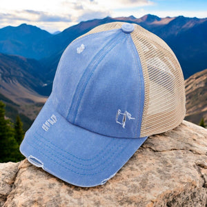 CC Multi - Level Criss Cross Women's Baseball Ponytail Cap Hat - Truly Contagious