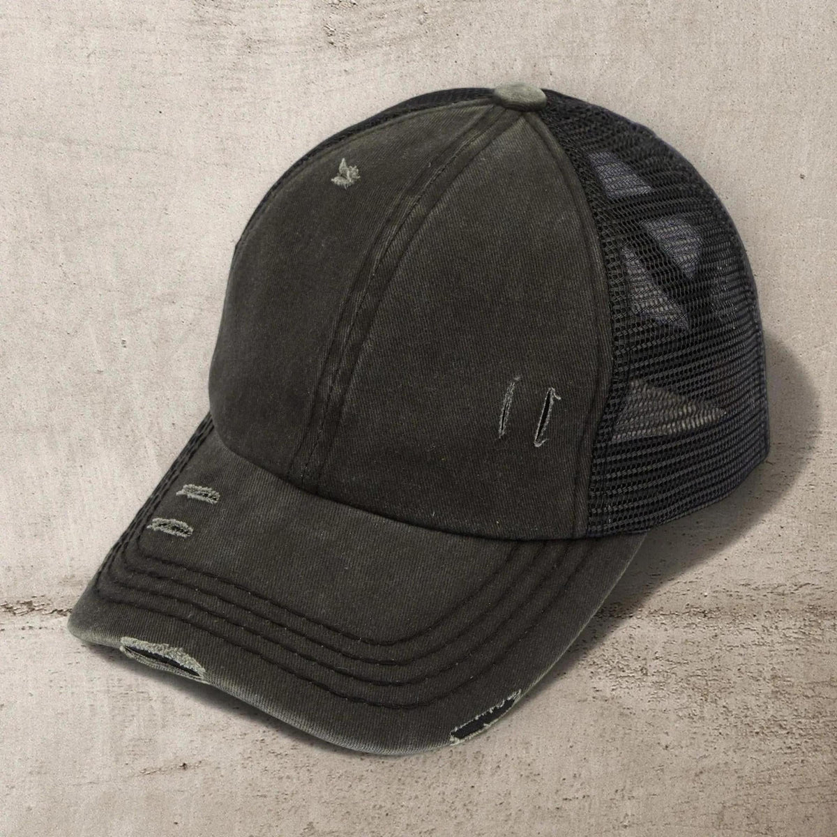 CC Multi - Level Criss Cross Women's Baseball Ponytail Cap Hat - Truly Contagious