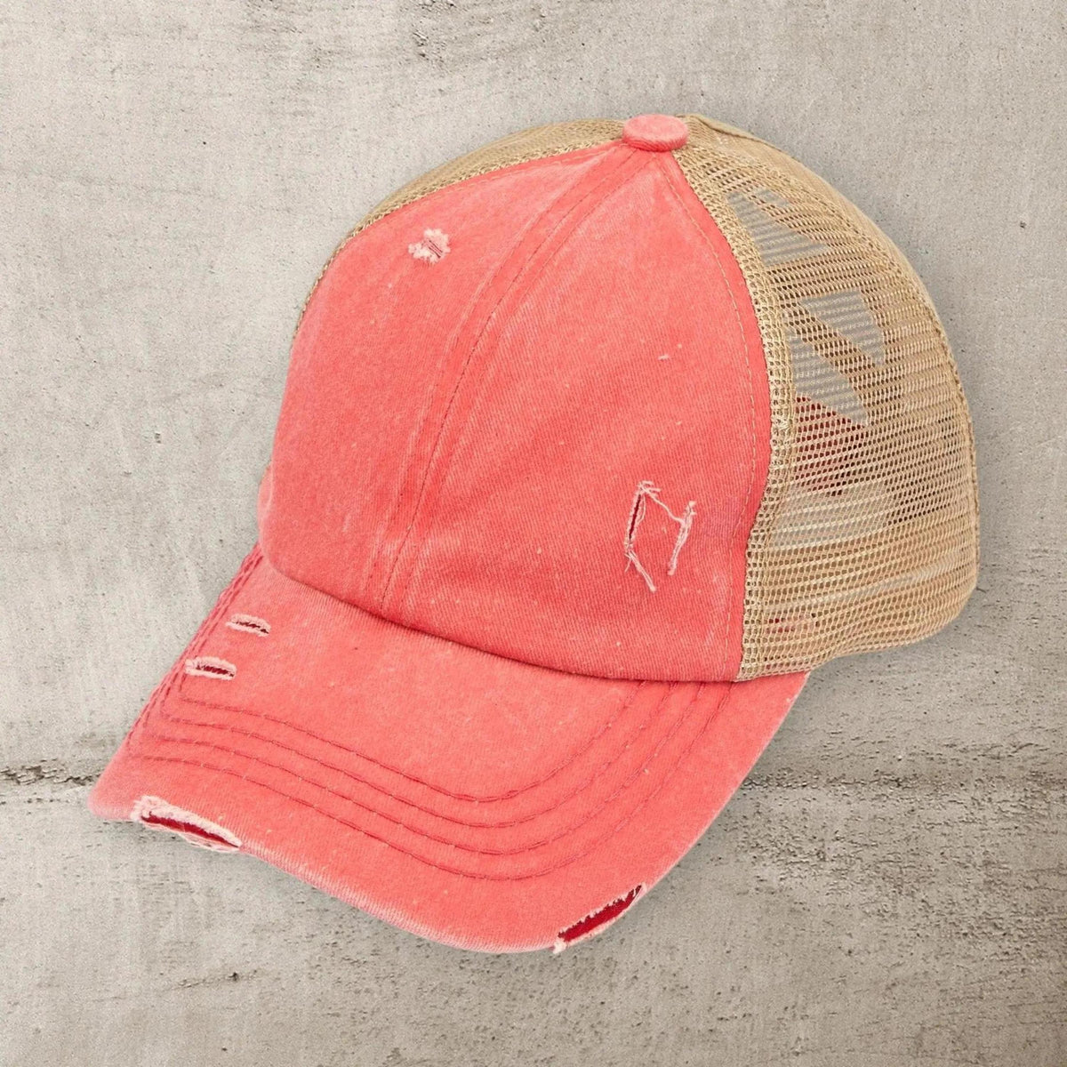 CC Multi - Level Criss Cross Women's Baseball Ponytail Cap Hat - Truly Contagious