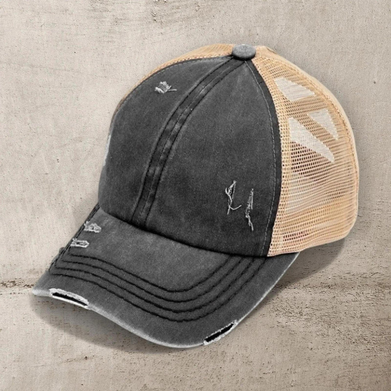 CC Multi - Level Criss Cross Women's Baseball Ponytail Cap Hat - Truly Contagious