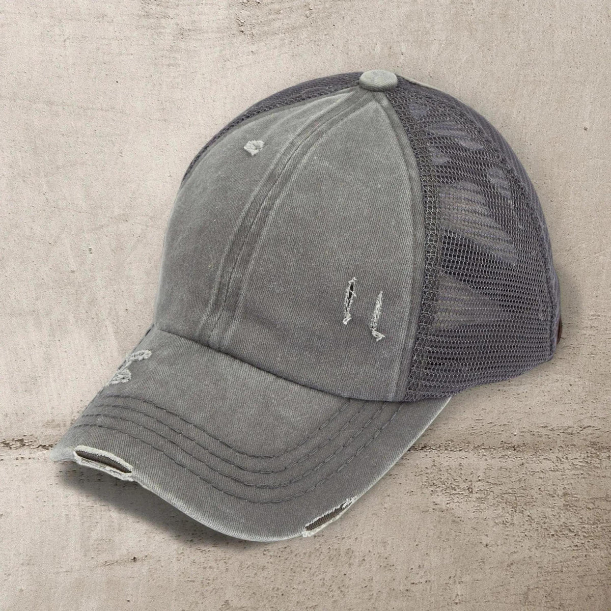 CC Multi - Level Criss Cross Women's Baseball Ponytail Cap Hat - Truly Contagious