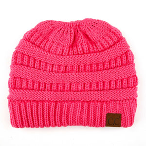 CC Ponytail Messy Bun Youth Kids to Adult Beanies Hats - Truly Contagious