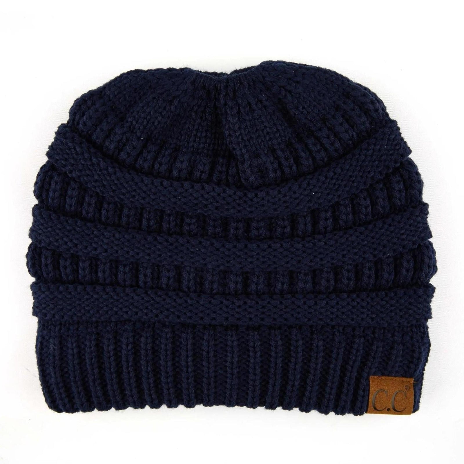 CC Ponytail Messy Bun Youth Kids to Adult Beanies Hats - Truly Contagious